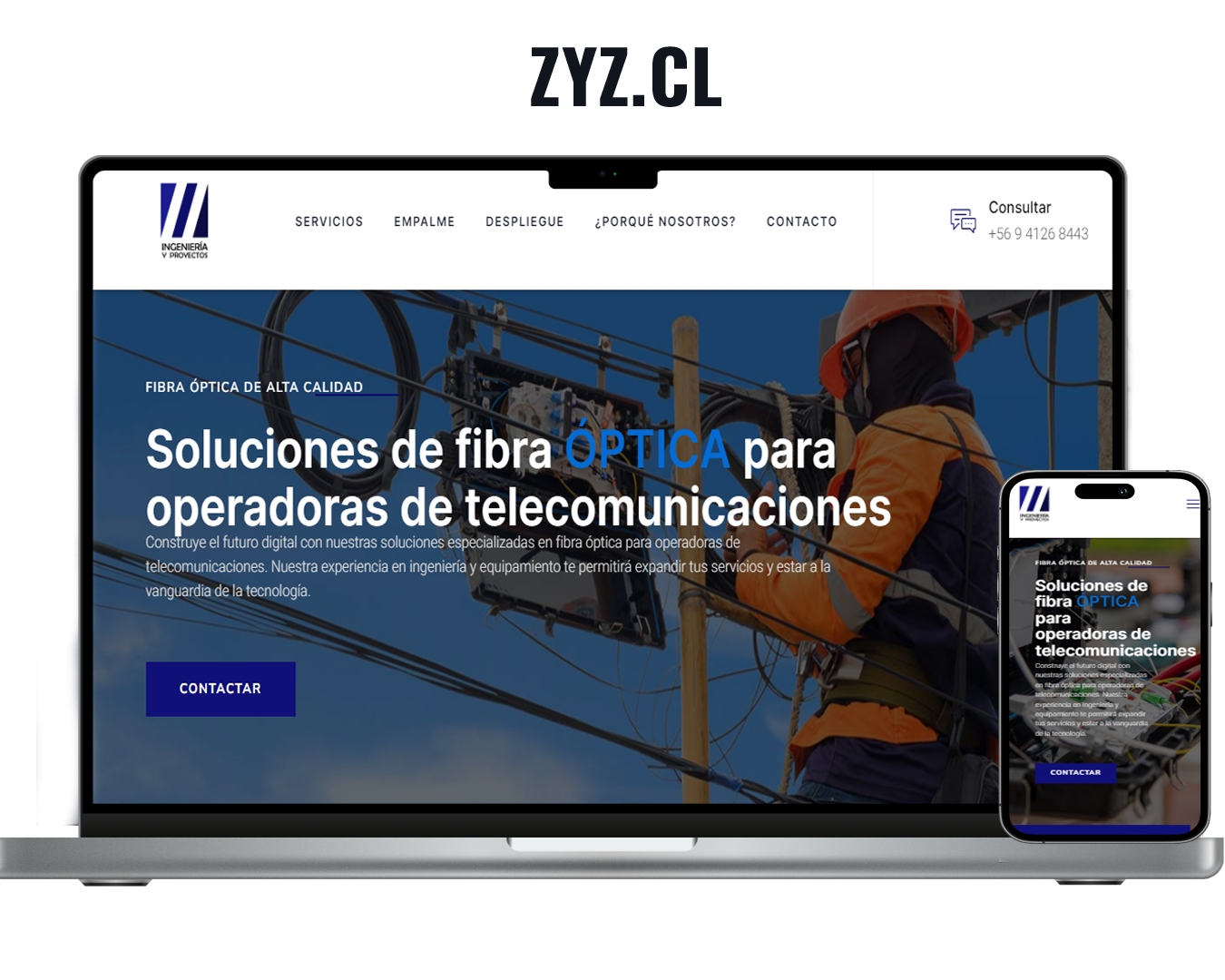Zyz-Sitio-Landing Page
