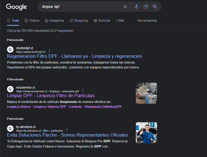 Limpieza Dpf Primer Resultados