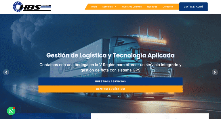 Desarrollo De Paginas Web _ Transporte Sitio Web