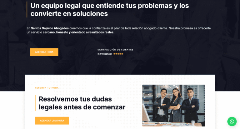 Desarrollo De Paginas Web : Abogado Landing