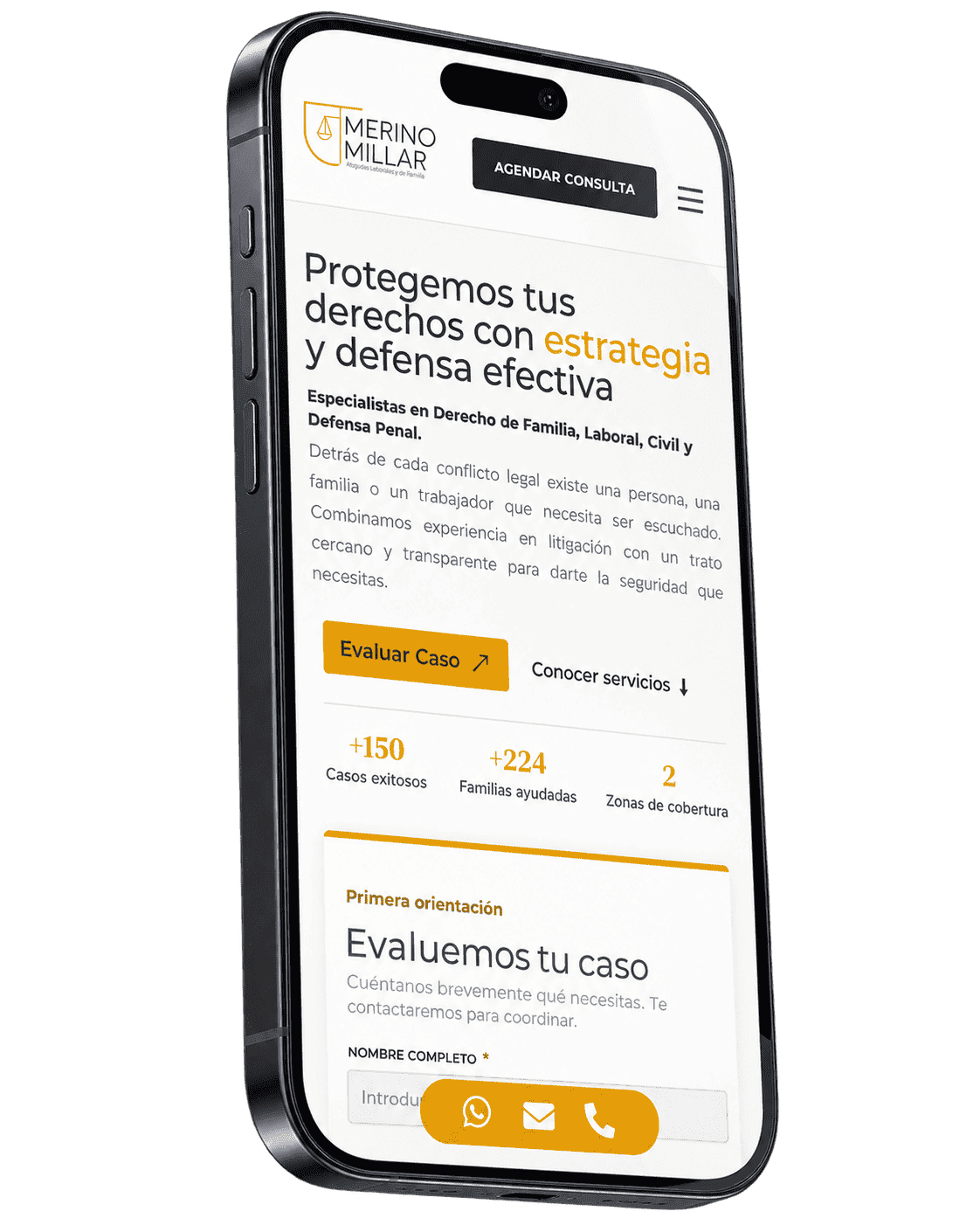 desarrollo de paginas web abogado